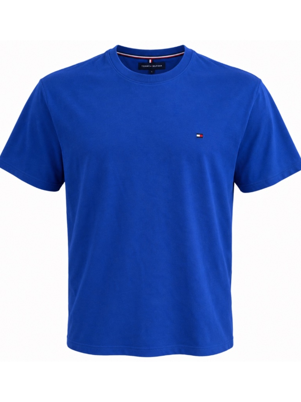 TH Tommy Hilfiger Men’s Crew Neck Evening Blue T-SHIRT Tee Shirt Large L